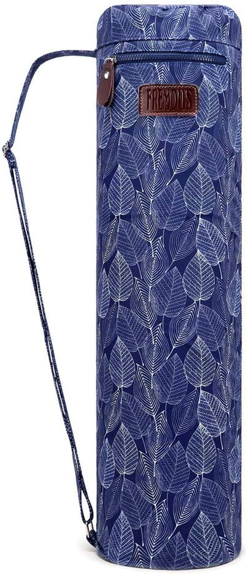 FREMOUS Yoga Mat Bag,Full-Zip Exercise Yoga Mat Carrier Bag - Double Storage Pocket ,Easy Access Zipper, Adjustable Shoulder Strap and Handle,Fits Most Mats