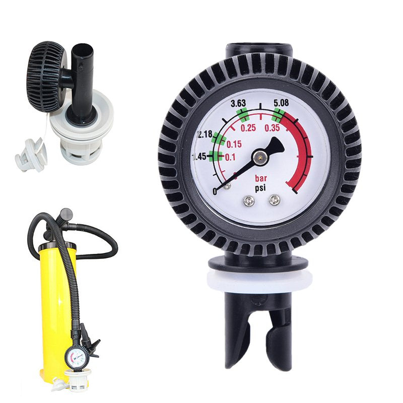 Inflatable Boat Air Pressure Gauge Air Connector for Kayak Raft Sup Board