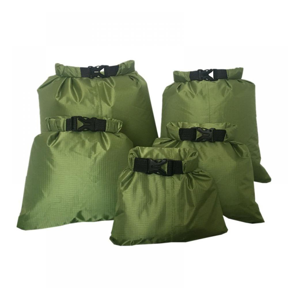 Alvage 5 Pack Waterproof Dry Sacks, Lightweight Outdoor Dry Bags Ultimate Dry Bags for Rafting Boating Camping (1.5L, 2.5L, 3.5L, 4.5L, 6L)