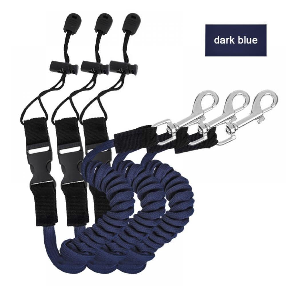 Kayak Paddle Leash 3 Pack Kayak Leash Kayak Accessories Stretchable Coiled Rod for Kayaking Fishing Boating Canoeing SUP Rafting