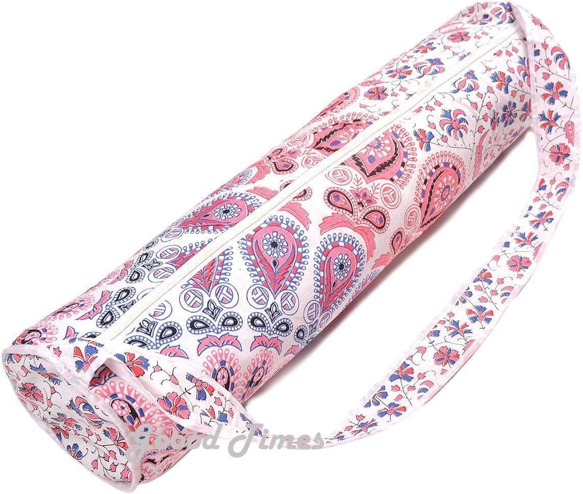 Fabulou Colour Purple Yoga Bag Mat Tote Carrier Exercise Strap Full Zip Shoulder Bag Mandala Large Yoga Accessories Yoga Mat Bag Yoga Bag Yoga Mat Strap Yoga Mat Holder Yoga Mat Bags Yoga Backpack