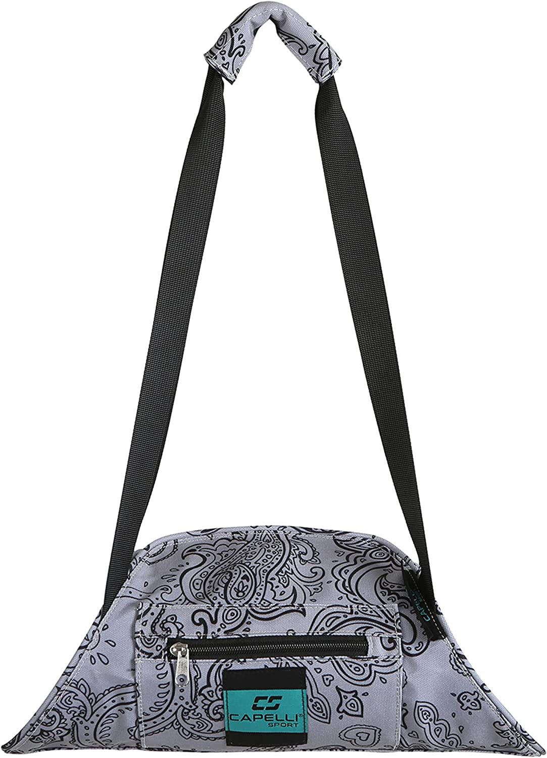 Capelli Sport Yoga Mat Bag Sling, Travel Yoga Mat Strap Carrier Bag with Mandala Pattern, Grey