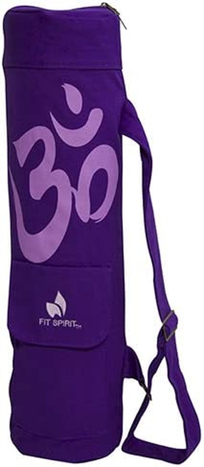FIT SPIRIT 7 Chakra Exercise Yoga Mat Bag W/Cargo Pocket - Choose Your Color (MAT Is NOT Included)