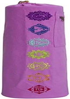 FIT SPIRIT 7 Chakra Exercise Yoga Mat Bag W/Cargo Pocket - Choose Your Color (MAT Is NOT Included)