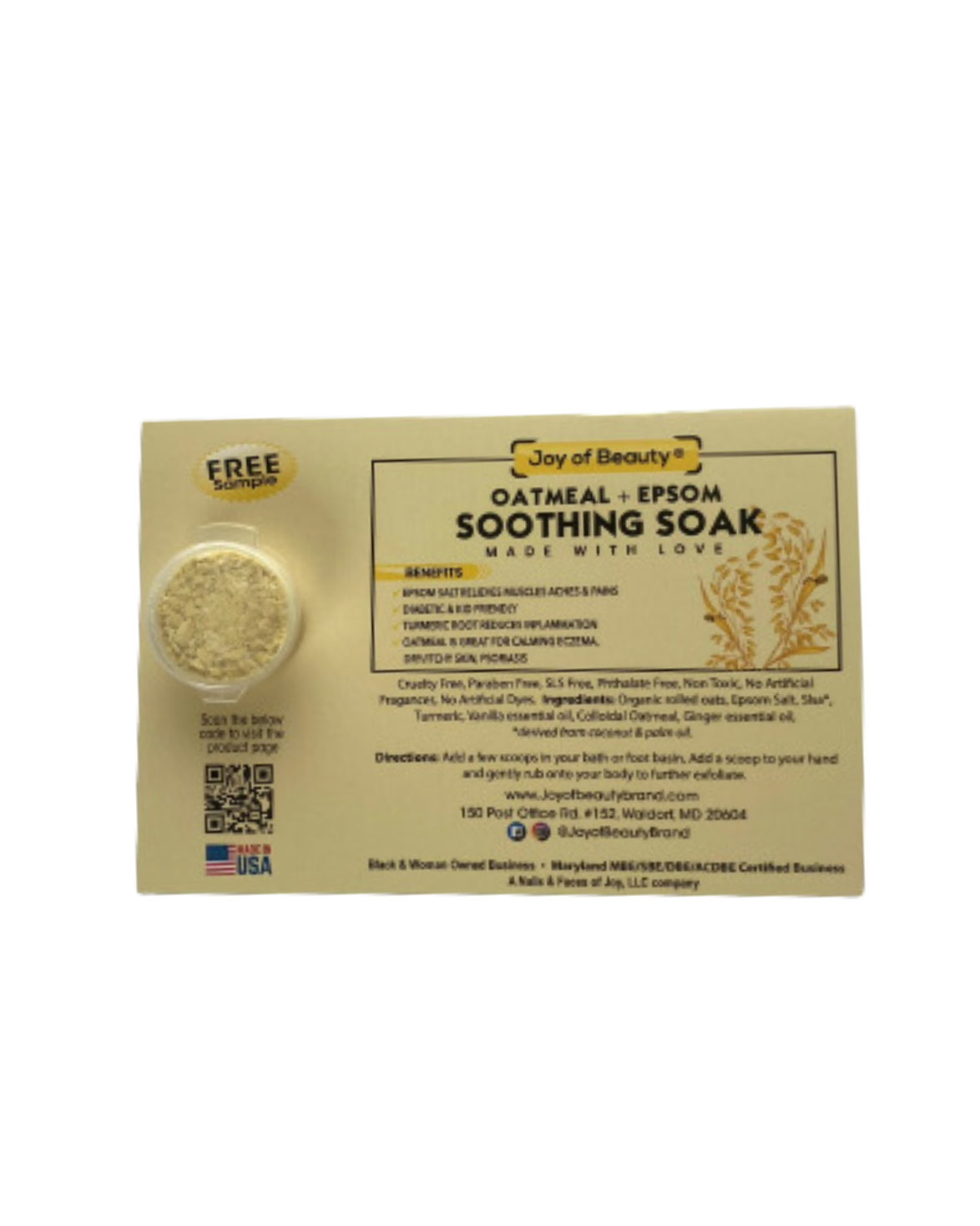 Oatmeal + Epsom Soothing Soak