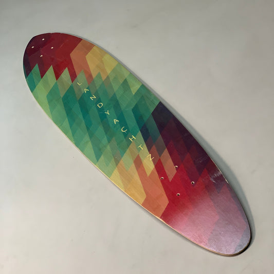 LANDYACHTZ Geometric Shapes Combined Pintail Longboard Deck 40"x10"  (New Other)