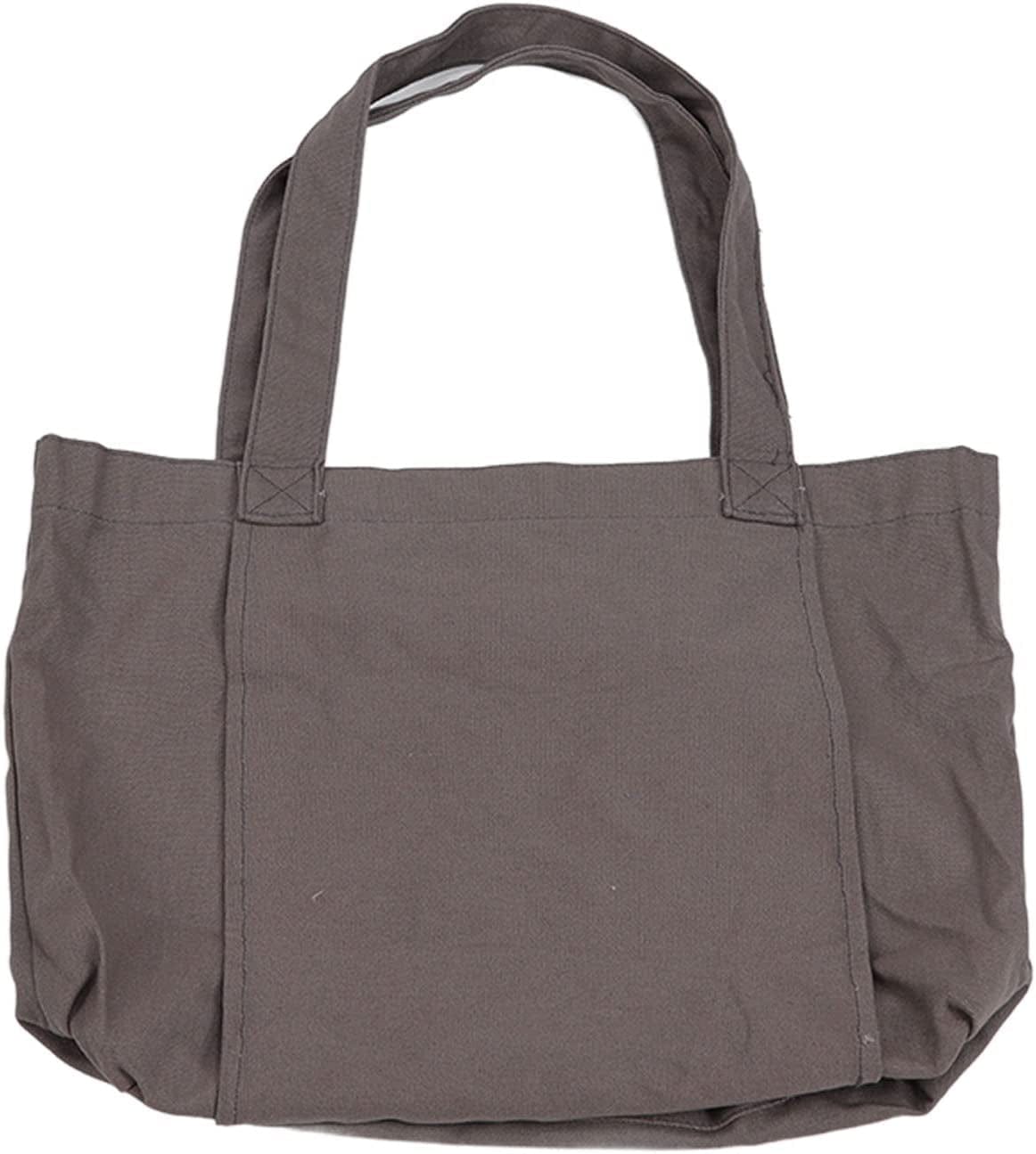 Kuuleyn Yoga Mat Tote Bag, Canvas Handbag, Yoga Mat Bag Foldable Large Capacity Portable Yoga Mat Tote Bag with Oversized Inner Pocket for Travel Outdoor Gym(Grey)