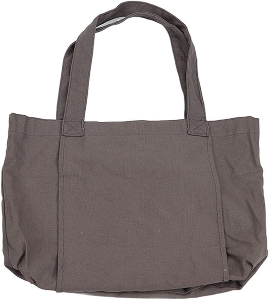 Kuuleyn Yoga Mat Tote Bag, Canvas Handbag, Yoga Mat Bag Foldable Large Capacity Portable Yoga Mat Tote Bag with Oversized Inner Pocket for Travel Outdoor Gym(Grey)