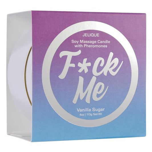 Massage Candle W- Pheromones F*ck Me Vanilla Sugar 4oz Intimates Adult Boutique