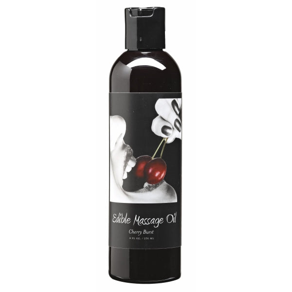 Massage Oil Edible Cherry 8 Oz Intimates Adult Boutique