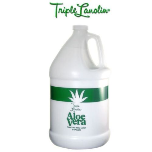 Triple Lanolin ALOE VERA Hand & Body lotion - For Professional Salon Refill size 1 Gallon