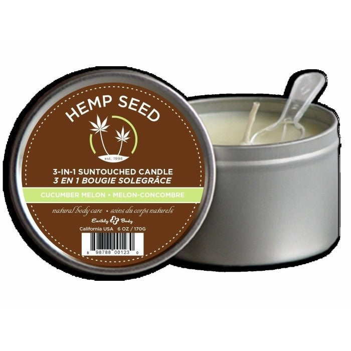 Suntouched Candle 3 N 1 Cucumber Melon 6 Oz Intimates Adult Boutique