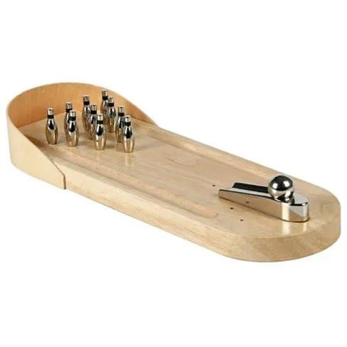 The KINGPIN Desktop Mini Bowling Alley Board Games Bowling Set Indoor Outdoor Classic Desk Ball for Kids Adults