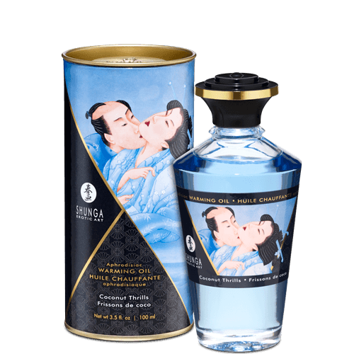 Warming Massage Oil Coconut 3.5 Oz Intimates Adult Boutique