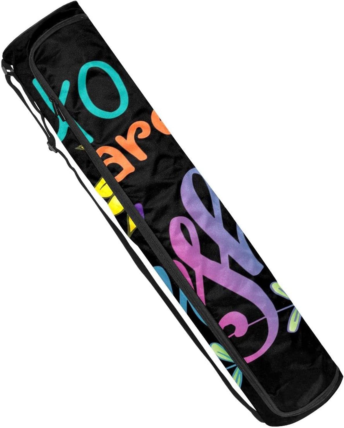 You Are My Sunshine Quote Yoga Mat Bags Full-Zip Yoga Carry Bag for Women Men, Exercise Yoga Mat Carrier with Adjustable Strap